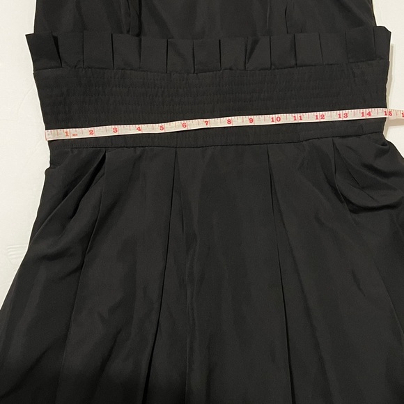 Charlotte Russe Junior Black Strapless Zipper Back Knee Length Dress Size 11 - Picture 2 of 10